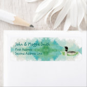 Bird Wildlife Painting Loon Address Label (Insitu)