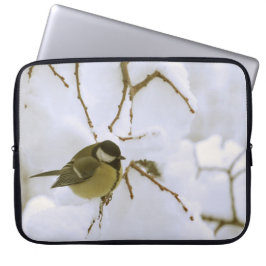 Bird Winter Foto Neopren Laptop Schlauch 15" Laptopschutzhülle