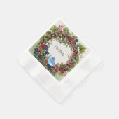 Bird & Wreath Paper Napkins Serviette (Ecke)