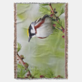 Bird yellow_blanket decke (Vorderseite Vertikal)