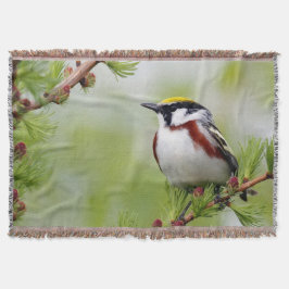Bird yellow_blanket decke