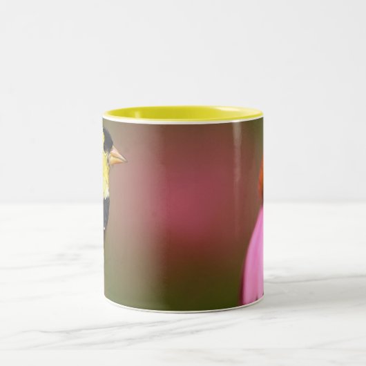 Bird yellow_iphone zweifarbige tasse (Mittel)