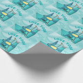 Bird Yoga Posing Geschenkpapier (Ecke)
