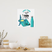 Bird Yoga Quotes Poster (Küche)
