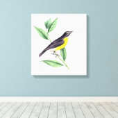 Bird | Zazzle_Growshop. Leinwanddruck (Insitu (Holzboden))