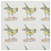 Bird Zeichnend Baumwollstoff (56" Breite) Stoff (Muster)