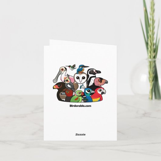 Birdable Screech Owl Hexe Karte (Rückseite)