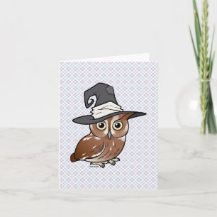 Birdable Screech Owl Hexe Karte