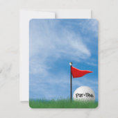 Birday Party Golf Thema Einladung (Vorderseite)