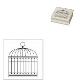 Birdcage Art Briefmarke für Scrapbooks und Craftin Gummistempel (Stempel)
