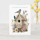 Birdcage-Blume Neue Zuhause Karte (Gelbe Blume)