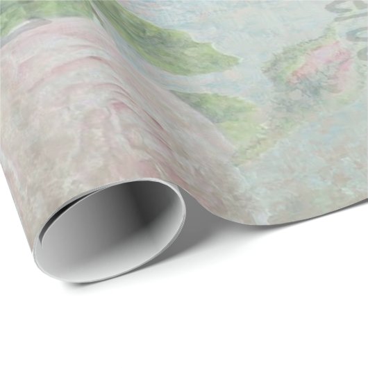 Birdcage-Blüte Geschenkpapier (Rolleneckpunkt)