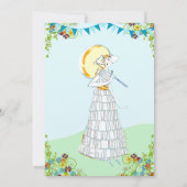 Birdcage Bunting Garden Bridal Dusche Einladung (Rückseite)