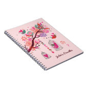 Birdcage Doodles-Notebook Notizblock (Rechte Seite)