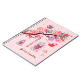 Birdcage Doodles-Notebook Notizblock (Linke Seite)
