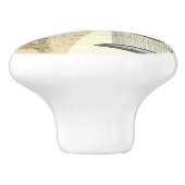 Birdcage Eiffel Tower Französische Blume Keramik P Keramikknauf (Seitenansicht)