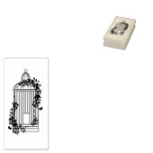 Birdcage mit Ivy Foliage Gummistempel (Stempel)