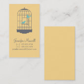 Birdcage-Telefonkarte Telefonnummerkarte (Vorne/Hinten)
