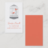 Birdcage-Telefonkarte Telefonnummerkarte (Vorne/Hinten)