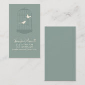 Birdcage-Telefonkarte Telefonnummerkarte (Vorne/Hinten)