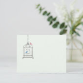 Birdcage Wedding Tischnummer Cards (Stehend Vorderseite)