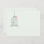 Birdcage Wedding Tischnummer Cards (Vorne/Hinten)