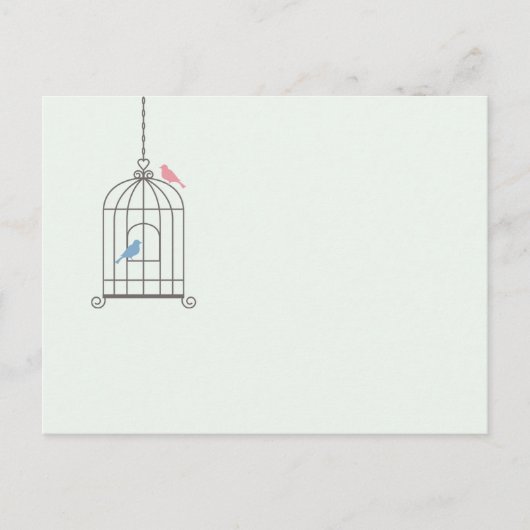 Birdcage Wedding Tischnummer Cards (Vorderseite)