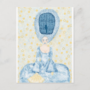 Birdcage Wig Postkarte