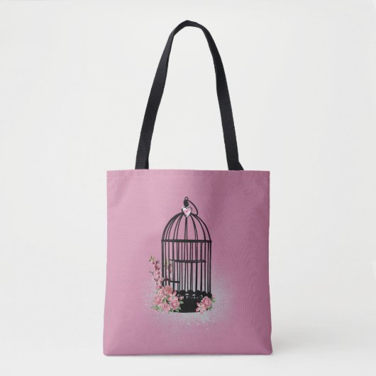 Birdccage Pink Tasche (Vorderseite)