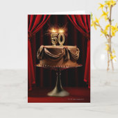 BIrdday Cake auf Bühne mit der Nummer 50 Kerzen Karte (Gelbe Blume)