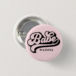 Birde Babe Individuelle Name Abzeichen Button