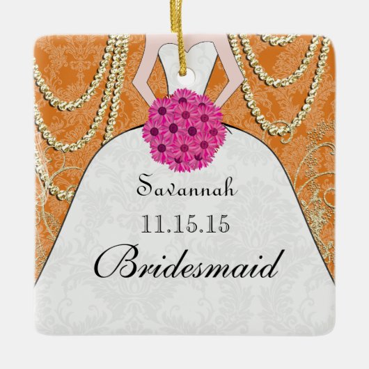 Birdesmaid gibt dir die Wahl der Farben Keramikornament (Vorderseite)