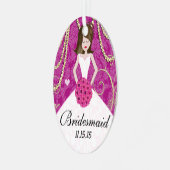 Birdesmaid gibt dir die Wahl der Farben Ornament Aus Metall (Vorderseite links)