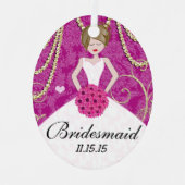 Birdesmaid gibt dir die Wahl der Farben Ornament Aus Metall (Vorderseite)