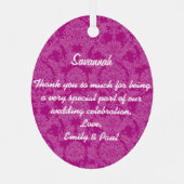 Birdesmaid gibt dir die Wahl der Farben Ornament Aus Metall (Rückseite)