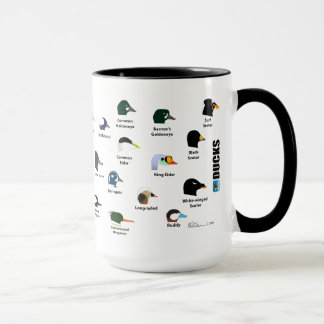 BirdFace Enten-Tasse mit Aufklebern Tasse