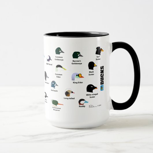 BirdFace Enten-Tasse mit Aufklebern Tasse (Rechts)