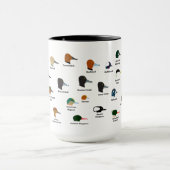BirdFace Enten-Tasse mit Aufklebern Tasse (Zentrum)
