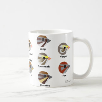 BirdFace Spatzen-Tasse (mit Aufklebern) Kaffeetasse