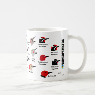 BirdFace Specht-Tasse (mit Aufklebern) Kaffeetasse