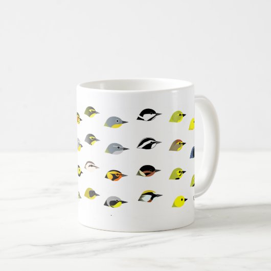BirdFace Trällerer-Tasse Kaffeetasse (VorderseiteRechts)