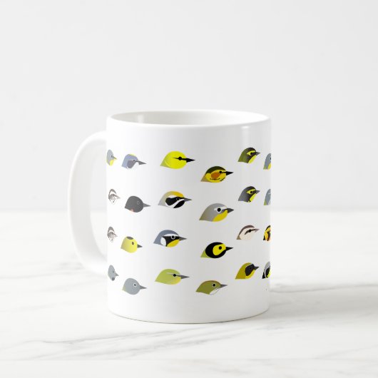 BirdFace Trällerer-Tasse Kaffeetasse (Vorderseite Links)