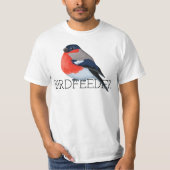 Birdfeeder Bullfinch T-Shirt (Vorderseite)