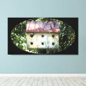 Birdhouse bearbeitet leinwanddruck (Insitu (Holzboden))
