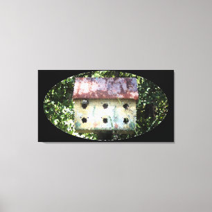 Birdhouse bearbeitet leinwanddruck
