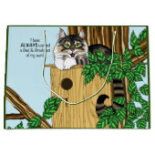 Birdhouse Bed Breakfast Cat Große Geschenktüte (Vorderseite)