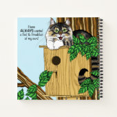 Birdhouse Bed Breakfast Cat Notizblock (Rückseite)