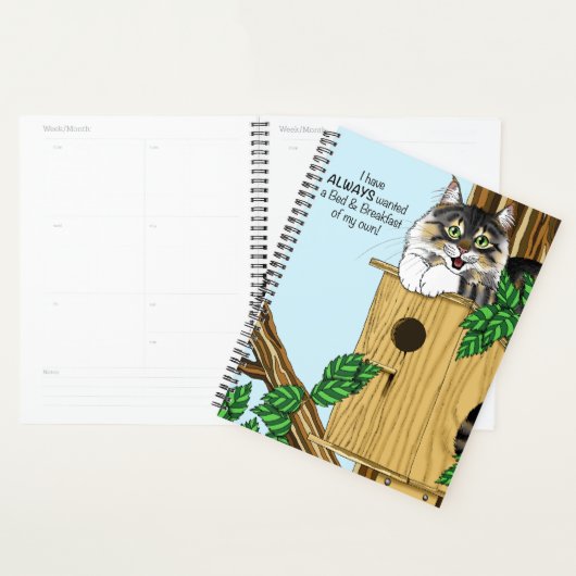 Birdhouse Bed Breakfast Cat Planer (Anzeige)