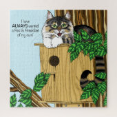 Birdhouse Bed Breakfast Cat Puzzle (Vertikal)