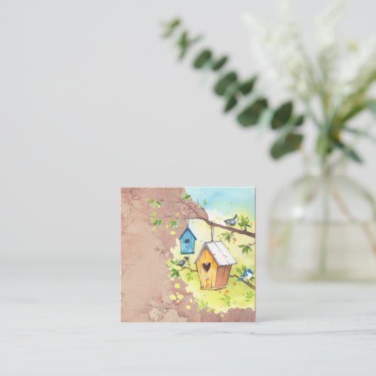 Birdhouse Begleitkarte (Stehend Vorderseite)